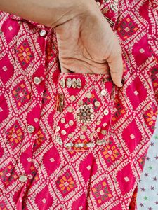 Stylish Pink Ethnic co cord set