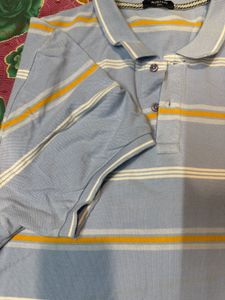 Striped Blue Polo T-Shirt