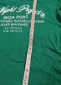 Men's Emerald Green "Night Project" Graphic Full