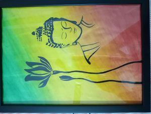 Budha Painting With Frame 🖼️