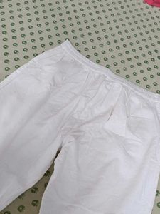 White Casual Kurta Pants
