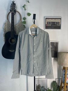 Lacoste Striped Button-Up Shirt