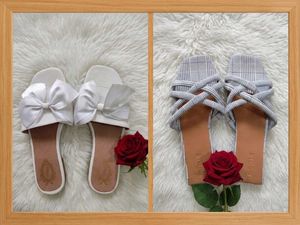 Stylish Bow & Plaid Sandals