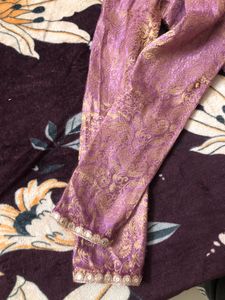 Embroidered Palazzo Pants Short Kurta With Duptta