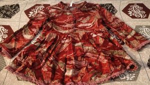 Boho Red short kurty