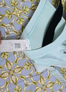 Light Blue &amp; Black Sports Bra