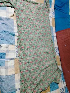 Beautiful Floral Print Anarkali Gown