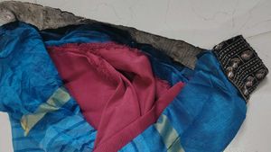Blue dress material
