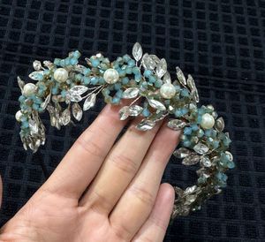 Crystal &amp; pearl hair vine/headband
