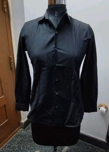 Classic Black Button-Down Shirt