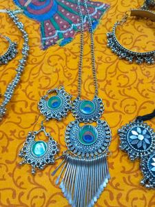 4.Boho Beaded Necklace with Eleph