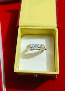 solid pure silver gents ring