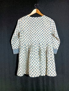 White &amp; Light Blue Tunic (Women)