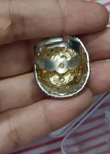 Exquisite Statement Ring with Blue Stone