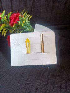 Golden Heart &amp; Shiny Yellow Clips