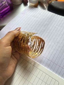 Gold Tone Statement Cuff Bangle