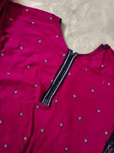 Elegant Pink Kurta with salwar
