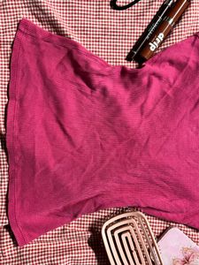 Hot Pink Y2K Ribbed Tank Top