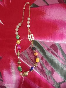 Beaded Necklace with Pearls