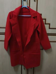 Vibrant Red Blazer