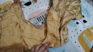 Beautiful Embroidery Golden blouse 🌼