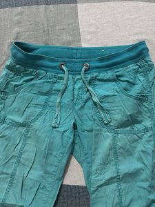 Teal Casual Pants