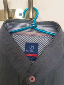 Men's Mandarin Collar Casual Shirt