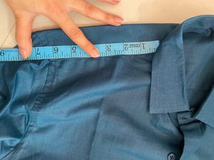 Men's Teal Formal Shirt Pant Set