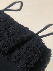Gothic Black Dress with Sequins
