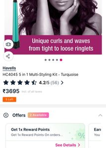 Hair Curler and Straightener Set