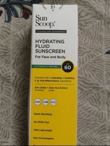 Sun Scoop Hydrating Fluid Sunscreen SPF 60