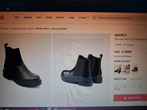 Black Chelsea Boots with Chunky Sole