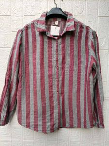 New with tag Striped Casual Long Sleeve Shirt