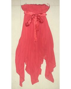 ❤ Handcrafted Red Tube Dress | Y2K Chic ❤