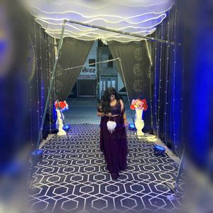“Midnight Plum – Elegant 3 Piece Party Wear Set”