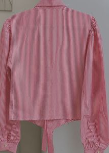 Charming Pink Striped Button-Up Shirt