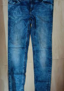 Blue Washed Denim Jeans