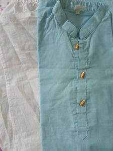 Boys Cotton Kurta Pyjama Set