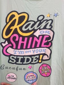 Trendy "Rain or Shine" Graphic Tee