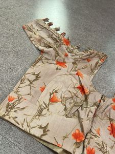 Floral Print Designer Blouse