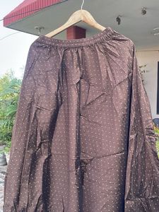 Brown Polka Dot Ethnic Skirt