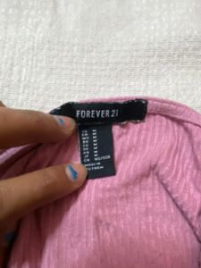 Forever 21 Womens Knit Crop Top