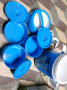 Blue Insulated Tiffin Carrier