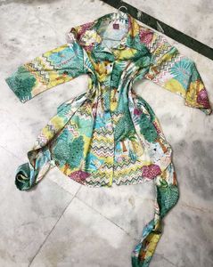 Abstract Tree Print Button-Up &amp; Pants Set