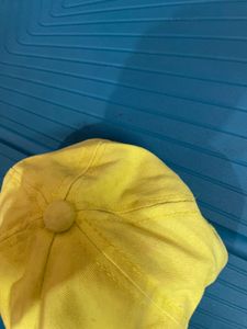 Neon Yellow Baseball Cap for 7-12 years kid