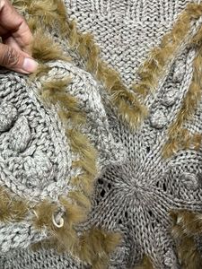 New designer furr casual comfy woollen top