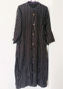Black Stripped Kurta