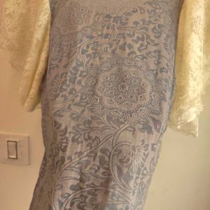 Y2K Cute sheer Vintage Lace Printed Top fairycore