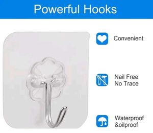 20 Pcs Adhesive Wall Hooks