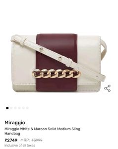 Miraggio colorblocked medium sling bag